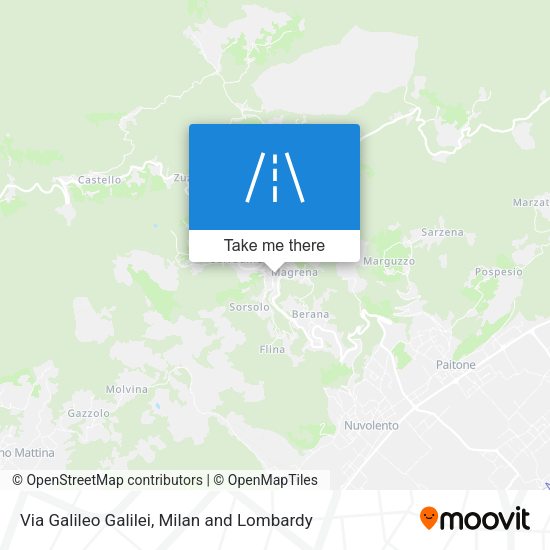 Via Galileo Galilei map