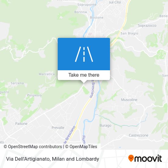 Via Dell'Artigianato map