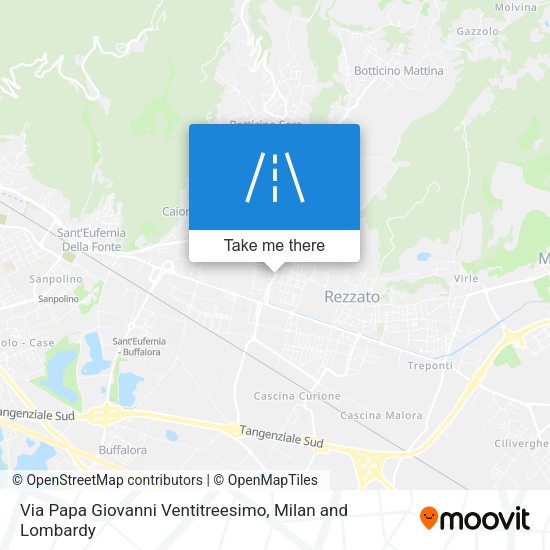 Via Papa Giovanni Ventitreesimo map