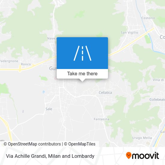 Via Achille Grandi map