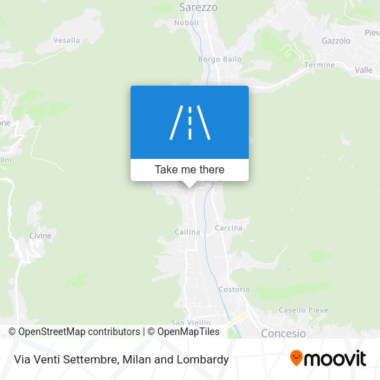 Via Venti Settembre map
