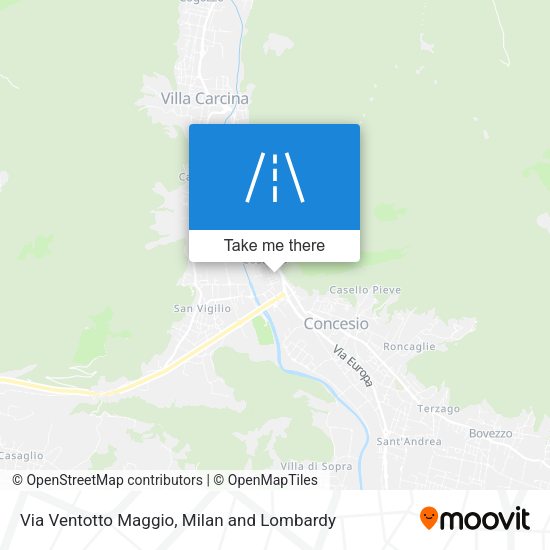Via Ventotto Maggio map