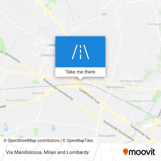 Via Mandolossa map