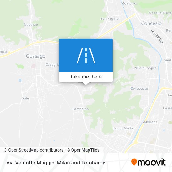 Via Ventotto Maggio map