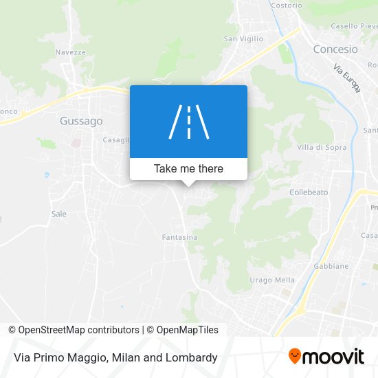 Via Primo Maggio map