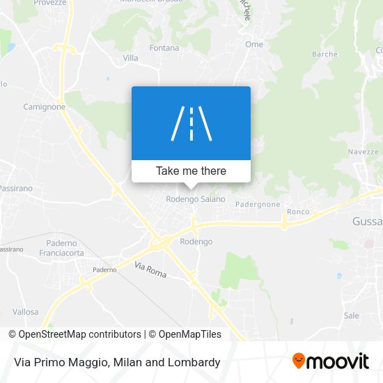 Via Primo Maggio map