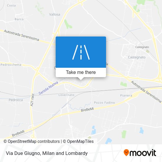 Via Due Giugno map