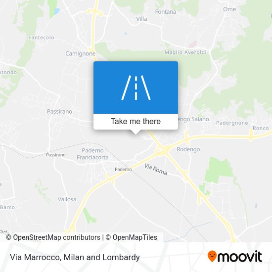 Via Marrocco map