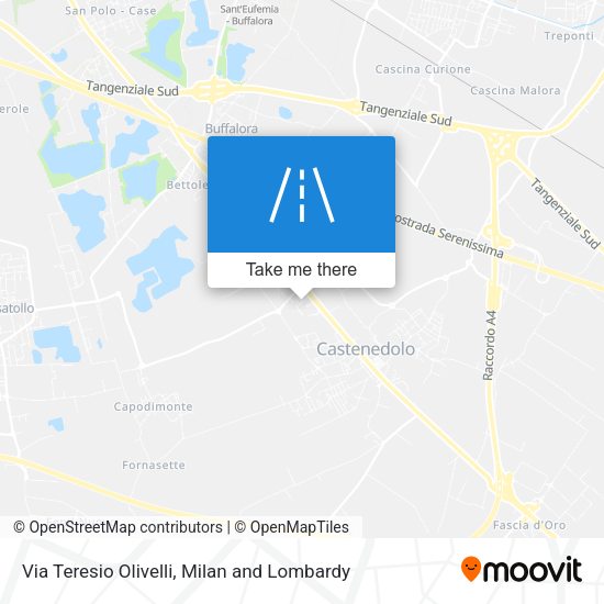 Via Teresio Olivelli map