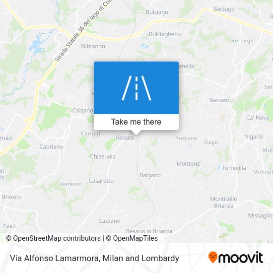Via Alfonso Lamarmora map