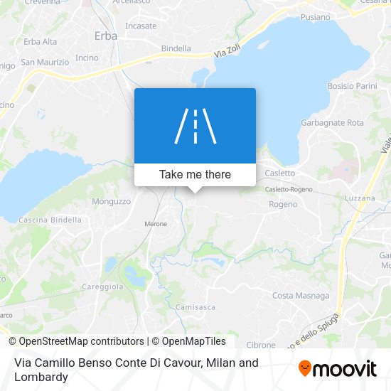 Via Camillo Benso Conte Di Cavour map