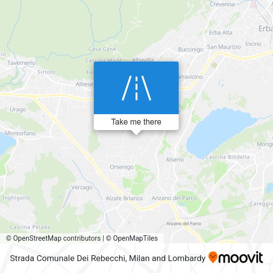 Strada Comunale Dei Rebecchi map