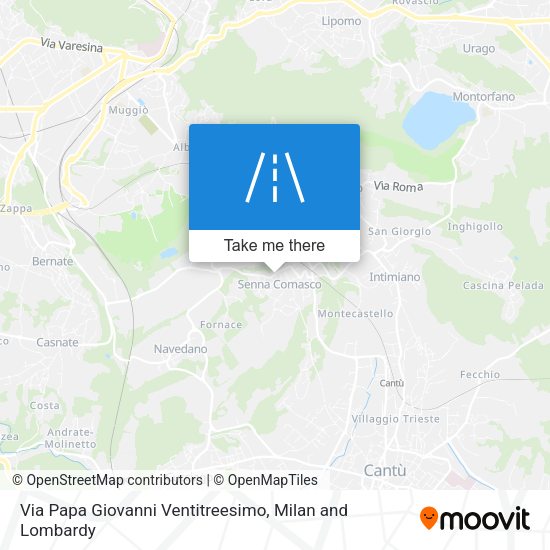 Via Papa Giovanni Ventitreesimo map