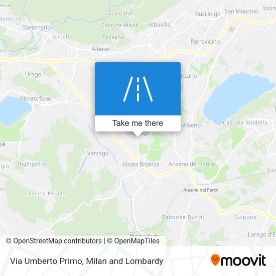 Via Umberto Primo map
