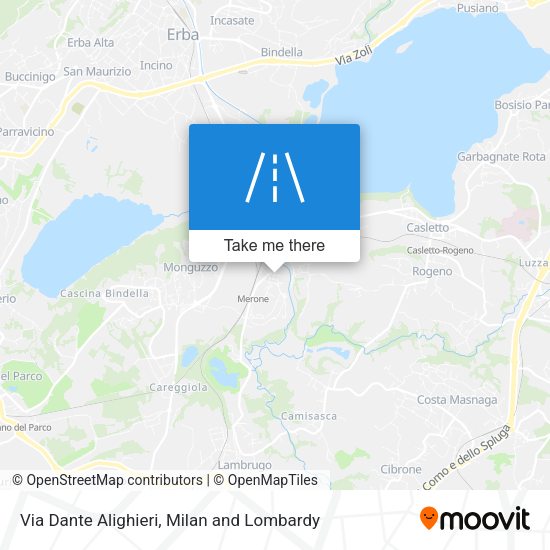Via Dante Alighieri map