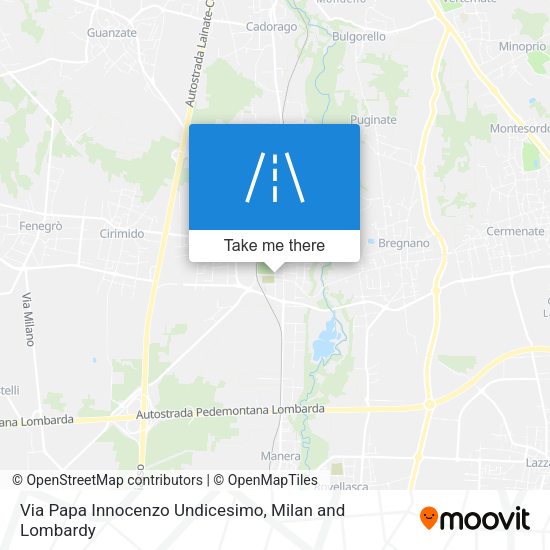 Via Papa Innocenzo Undicesimo map