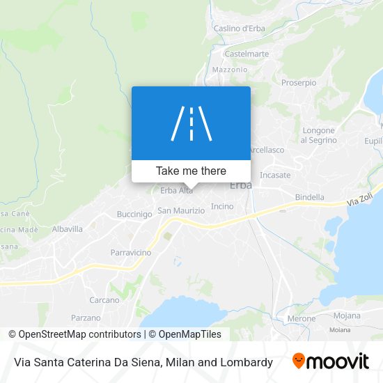 Via Santa Caterina Da Siena map