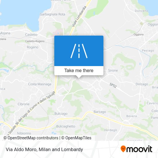 Via Aldo Moro map