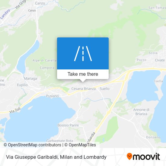 Via Giuseppe Garibaldi map