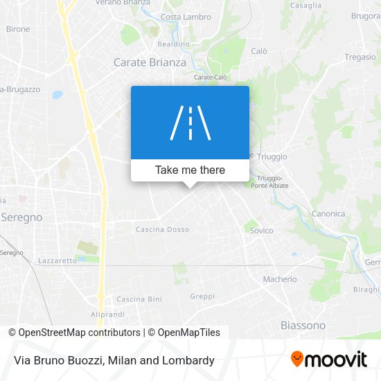 Via Bruno Buozzi map