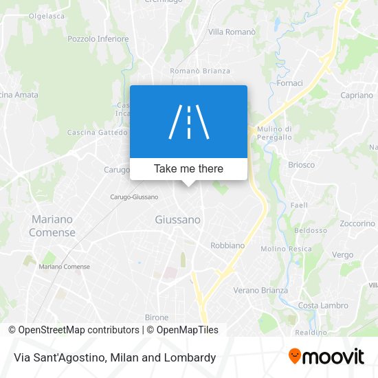 Via Sant'Agostino map