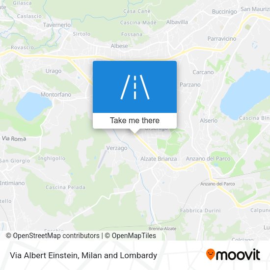 Via Albert Einstein map