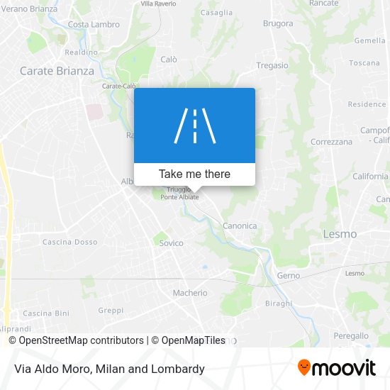Via Aldo Moro map