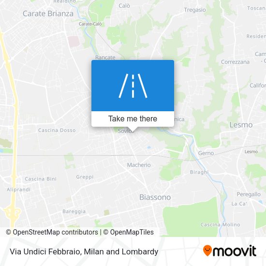Via Undici Febbraio map