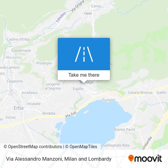 Via Alessandro Manzoni map