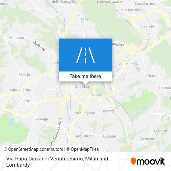 Via Papa Giovanni Ventitreesimo map