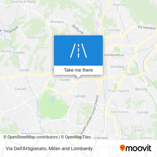 Via Dell'Artigianato map