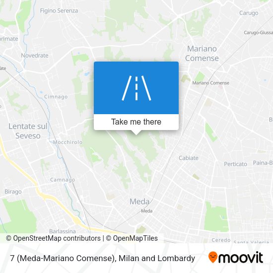 7 (Meda-Mariano Comense) map