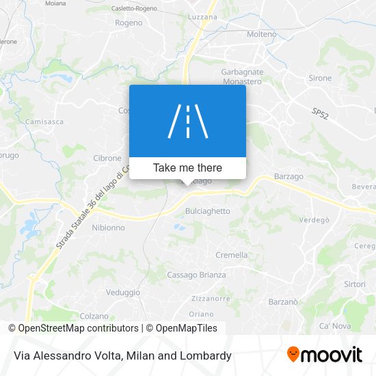Via Alessandro Volta map