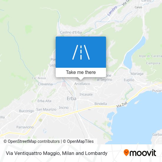Via Ventiquattro Maggio map