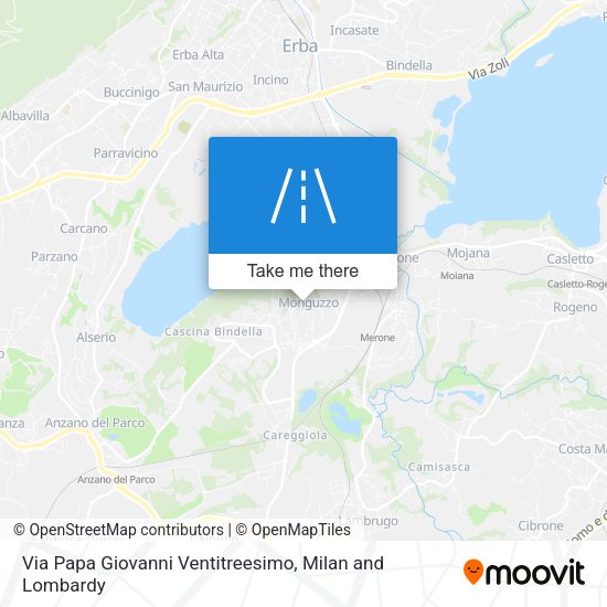Via Papa Giovanni Ventitreesimo map