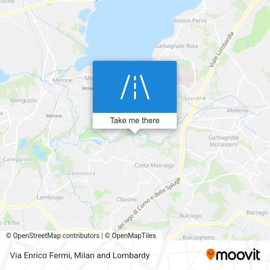 Via Enrico Fermi map