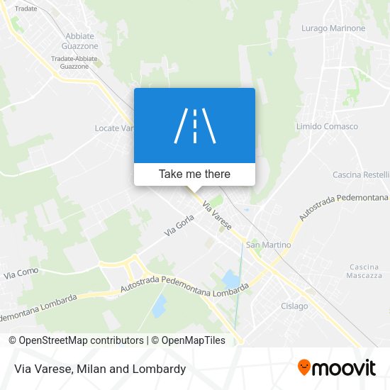 Via Varese map