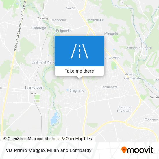 Via Primo Maggio map