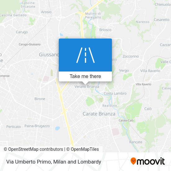 Via Umberto Primo map