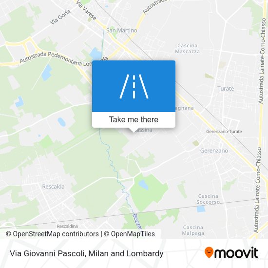 Via Giovanni Pascoli map