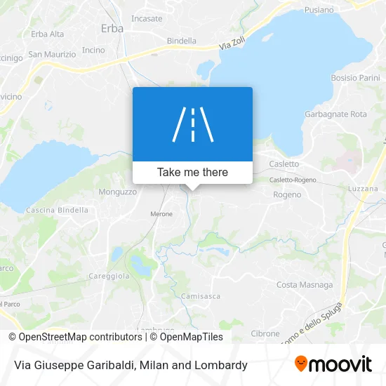 Via Giuseppe Garibaldi map