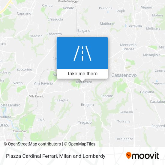 Piazza Cardinal Ferrari map