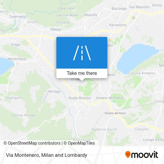 Via Montenero map