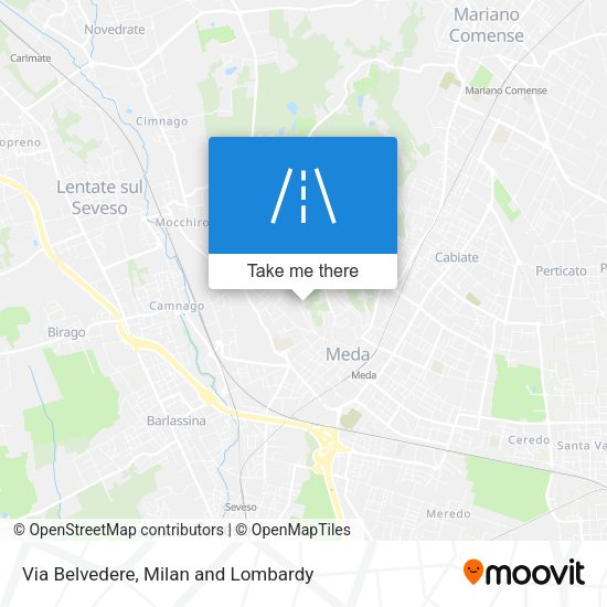 Via Belvedere map