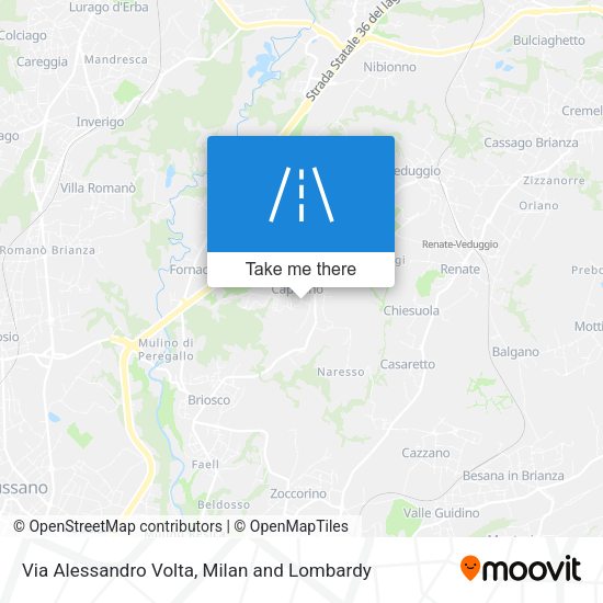 Via Alessandro Volta map