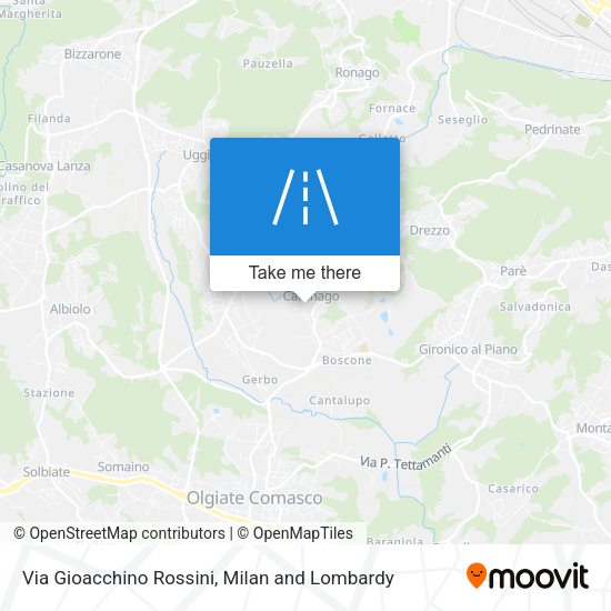 Via Gioacchino Rossini map