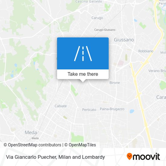 Via Giancarlo Puecher map