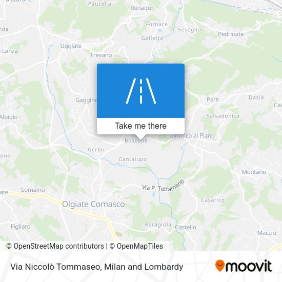 Via Niccolò Tommaseo map