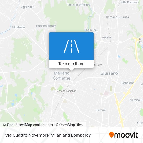 Via Quattro Novembre map