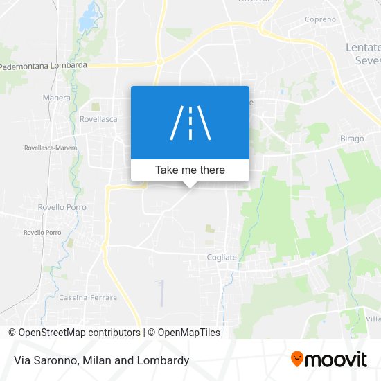 Via Saronno map